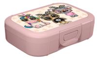 Homver ланч-бокс детский 0,85л с декором "Baby party" (светло-розовый) {15} - фото