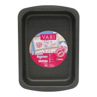 Vari противень штампованный В семье вкуснее серый VARI , 350х250х70 {8} - фото