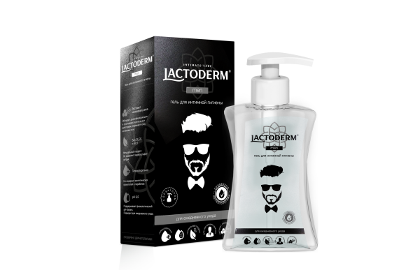 Lactoderm гель д/интимной гигиены 250 мл Men Мужской {12} - фото