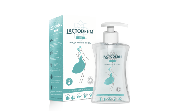 Lactoderm гель д/интимной гигиены 250 мл Deo Женский {12} - фото