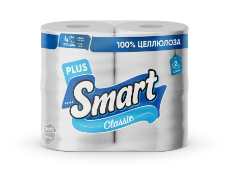 PaperSmart Classic туалетная бумага 4 шт 2 слоя {12} - фото