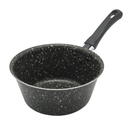 Vari ковш конический штампованный Семейная,черный гранит, d16 см {12} - фото