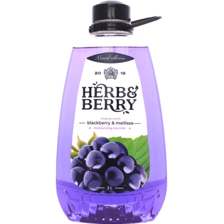 Herb & Berry жидкое мыло 2 л Ежевика & Мелисса, флакон {6} - фото