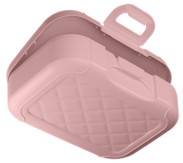 Homver ланч-бокс детский 0,85л с декором "Baby party" (светло-розовый) {15} - фото