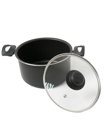 Vari кастрюля штампованная VARI Лучшая цена (со стекл. крышкой) 3л {6} - фото