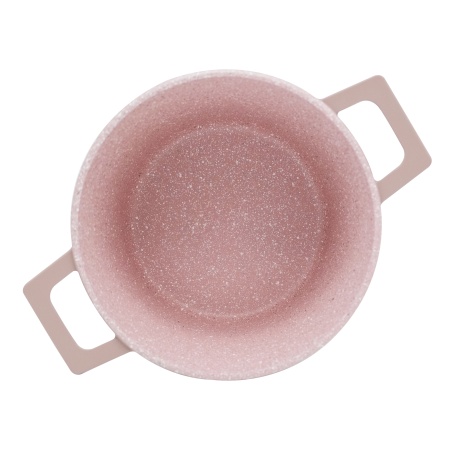 Vari кастрюля литая VARI РОМАНТИКА, розовый камень, 3л, 20 см {6} - фото