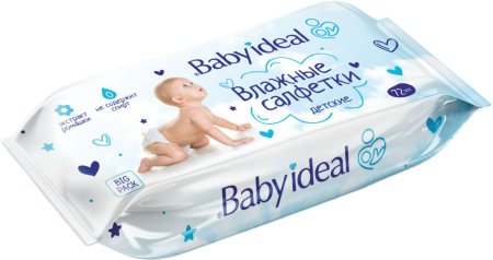 Baby Ideal влажные салфетки 72 шт для детей {28} - фото