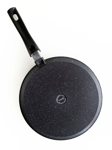Vari сковорода блинная литая VARI Pietra черный гранит 24см - фото