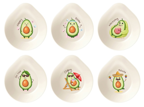 Homver контейнер для хранения 0,4л с декором (светло-бежевый) {18} - фото