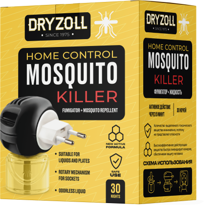 DRYZOLL набор электрофумигатор и жидкость от комаров 30 ночей {12} - фото