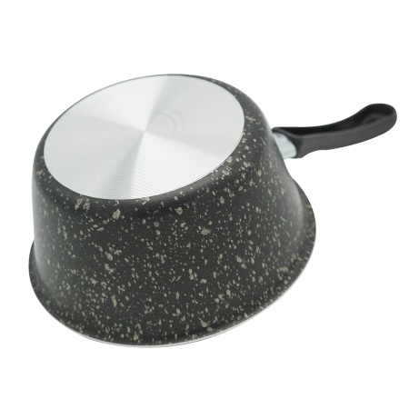 Vari ковш конический штампованный Семейная,черный гранит, d16 см {12} - фото