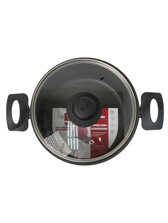 Vari кастрюля штампованная VARI Лучшая цена (со стекл. крышкой) 3л {6} - фото