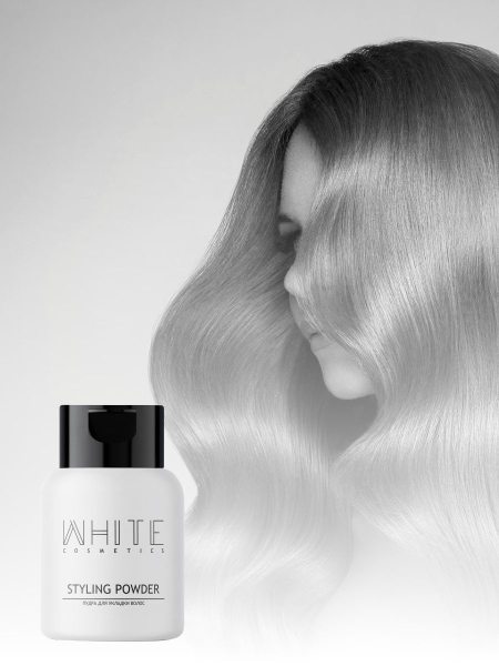 White Cosmetics пудра 120 мл для укладки и объема волос - фото