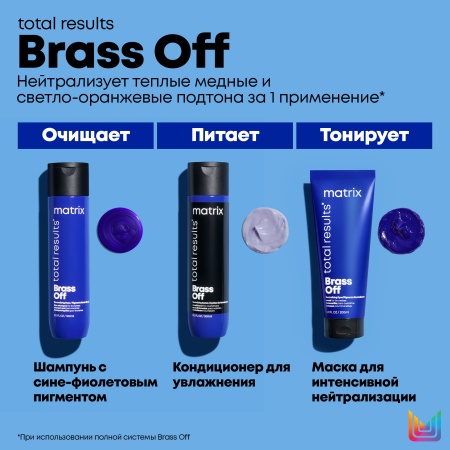 Matrix BRASS OFF шампунь д/волос 1 л {6} - фото