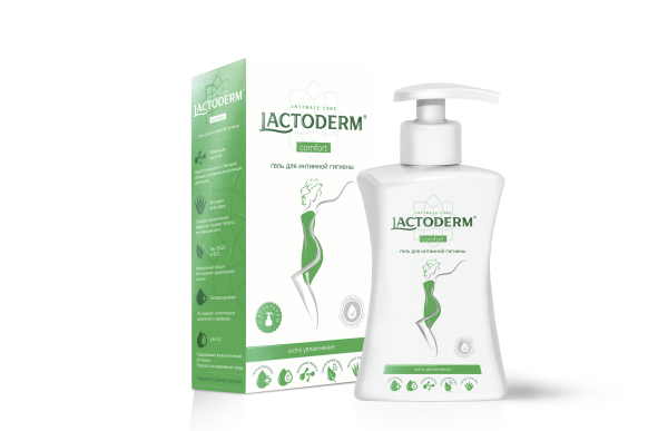 Lactoderm гель д/интимной гигиены 250 мл Comfort Женский {24} - фото