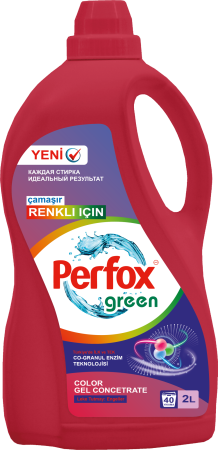 Perfox Green жидкое средство д/стирки 2 л для цветных вещей {6} - фото